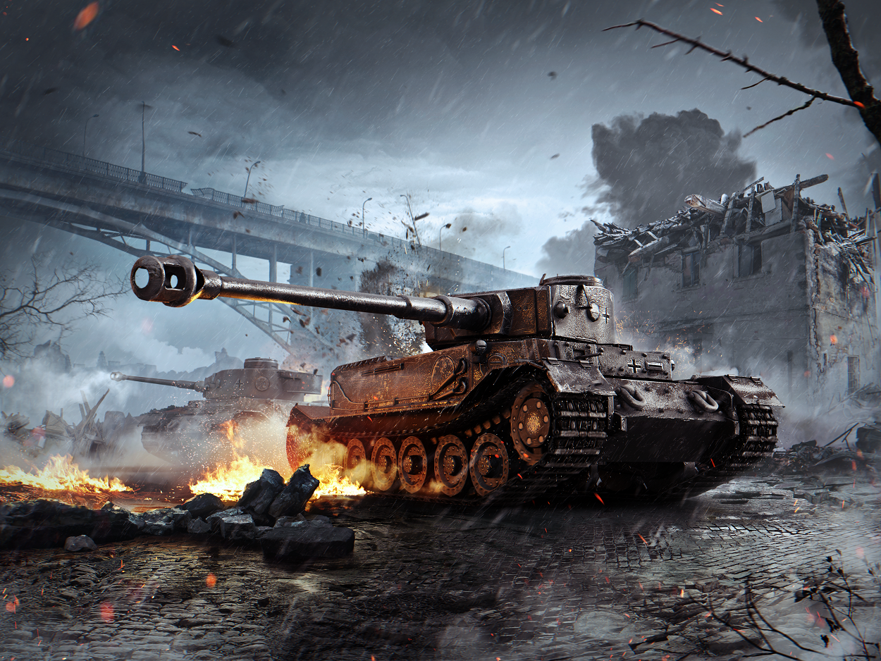 King Tiger Tank Wallpapers-6z166wl - Tiger Tank Wallpaper World Of Tanks , HD Wallpaper & Backgrounds