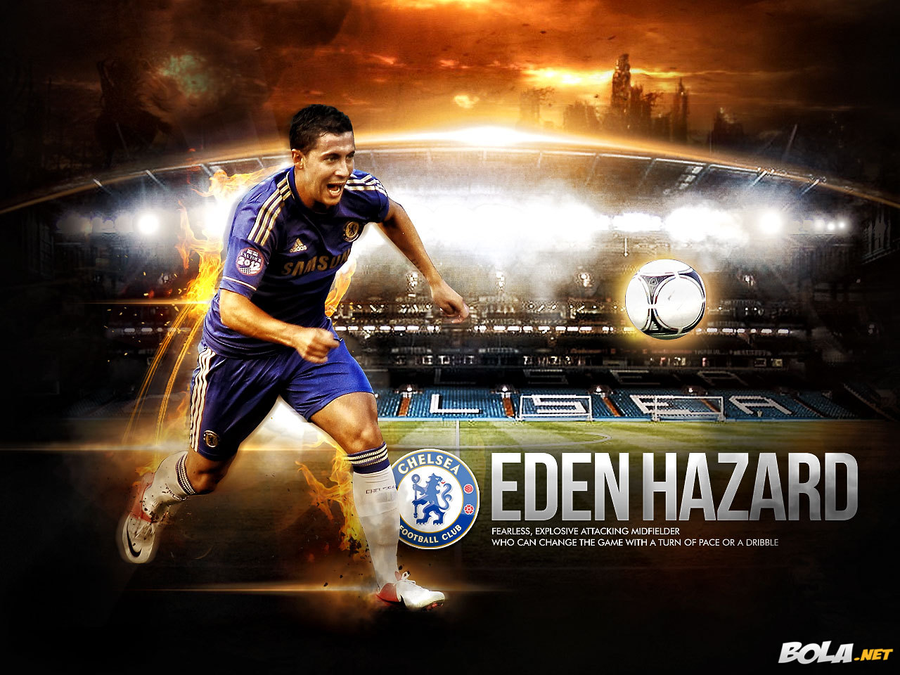 Wonderful Eden Hazard Image - Eden Hazard Chelsea Wallpaper Hd , HD Wallpaper & Backgrounds