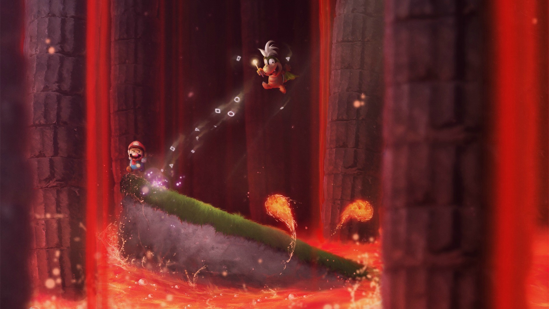 Digital Art Video Games Super Mario Bros Wallpaper - Darkness , HD Wallpaper & Backgrounds