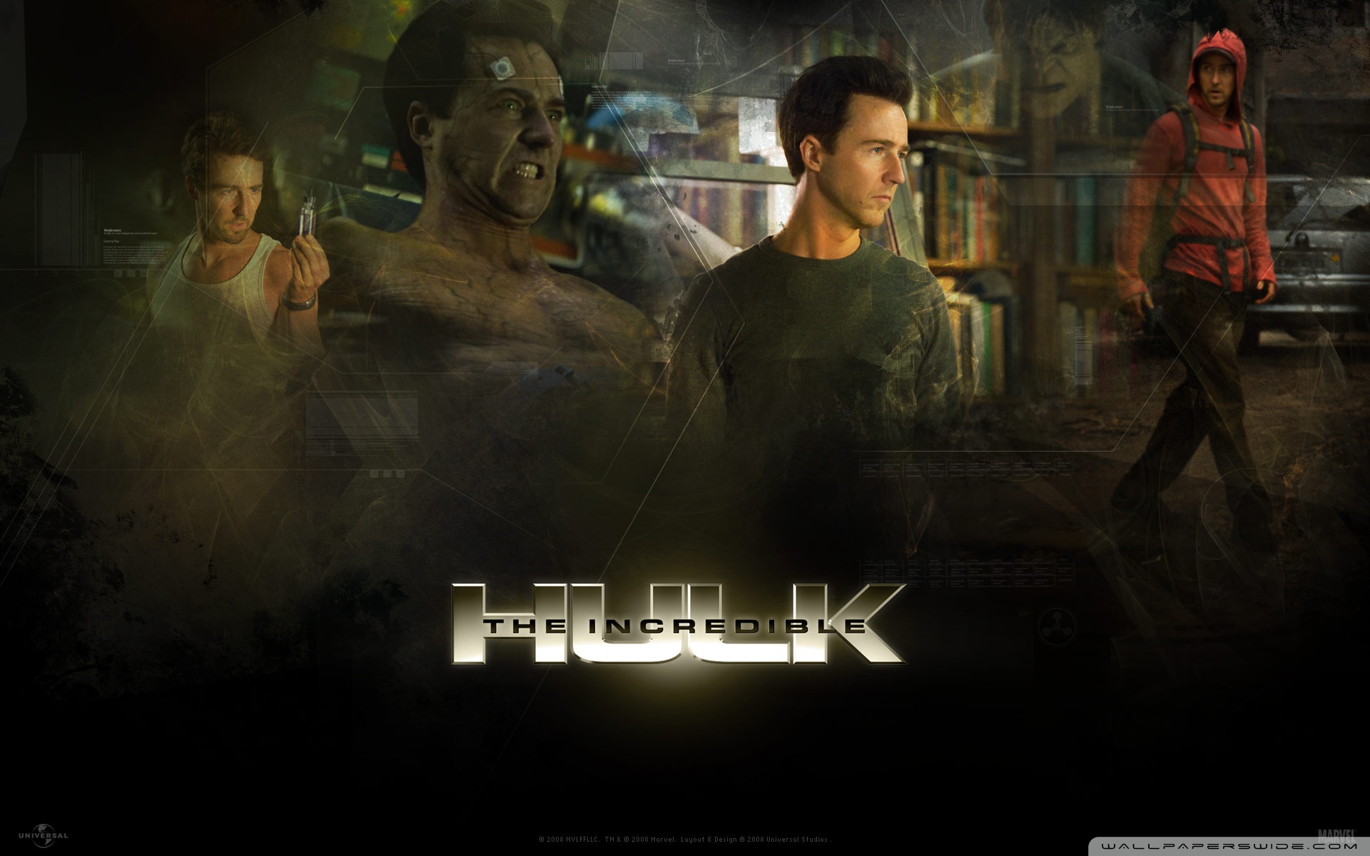 The Incredible Hulk Hd Hd Wallpaper - Incredible Hulk Pc Edward Norton , HD Wallpaper & Backgrounds