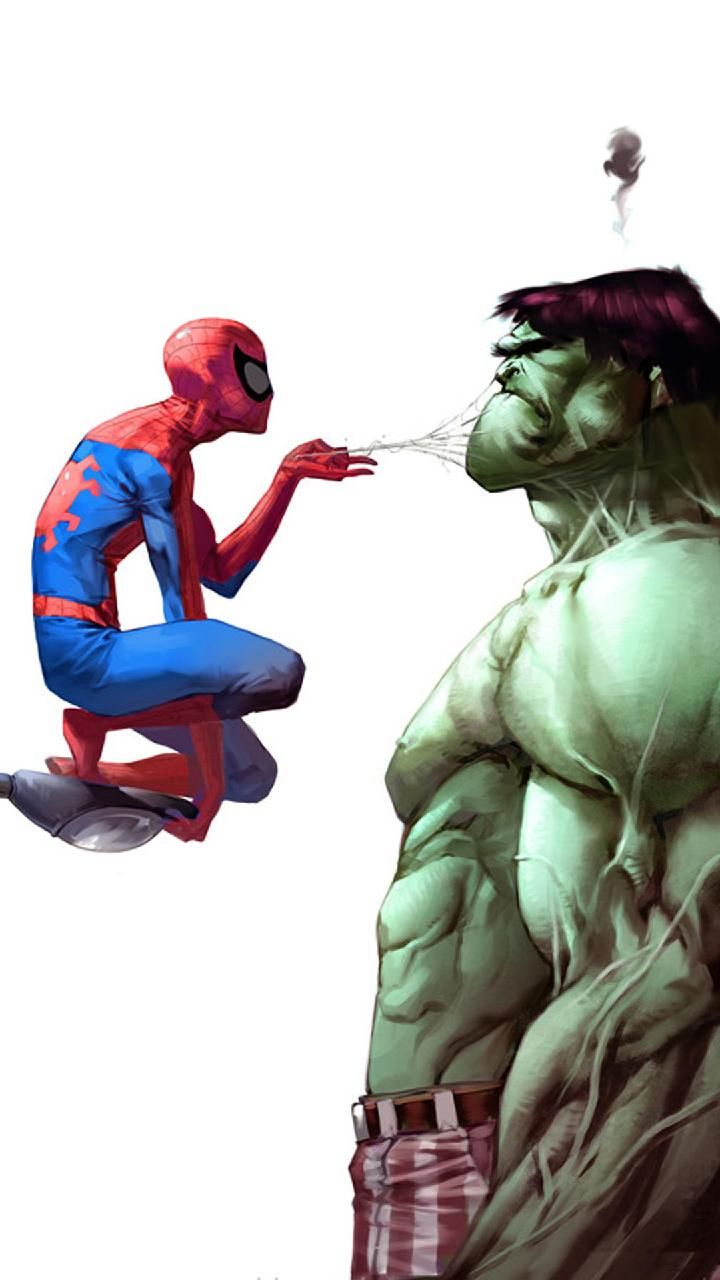 Download Spiderman V Hulk Wallpaper By Turboguy Now - Spiderman And Hulk , HD Wallpaper & Backgrounds