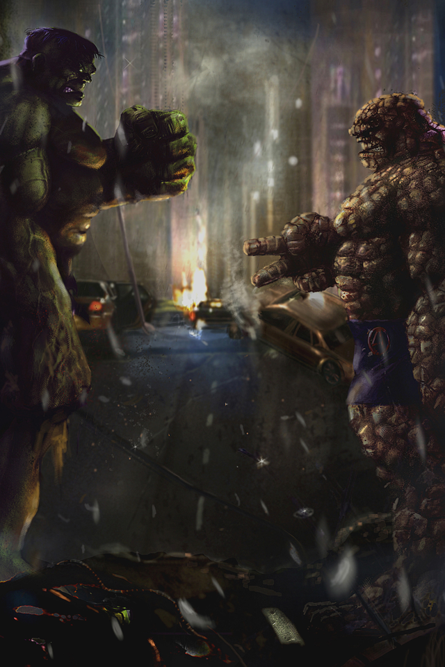 Thing Rps Iphone 4s Wallpaper - Hulk Vs La Mole , HD Wallpaper & Backgrounds