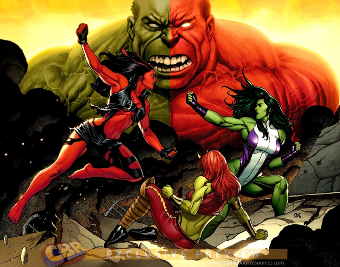 Red She Hulk Wallpaper And Background Image Id416038 - She Hulk Red Hulk , HD Wallpaper & Backgrounds