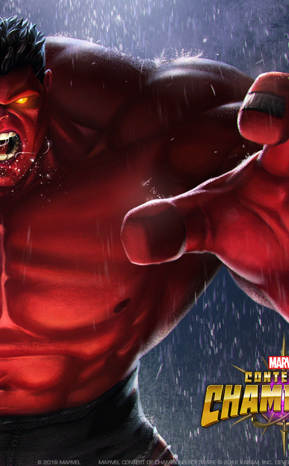 Red Hulk Marvel Contest Of Champions, Full Hd Wallpaper - Red Hulk Contest Of Champions , HD Wallpaper & Backgrounds