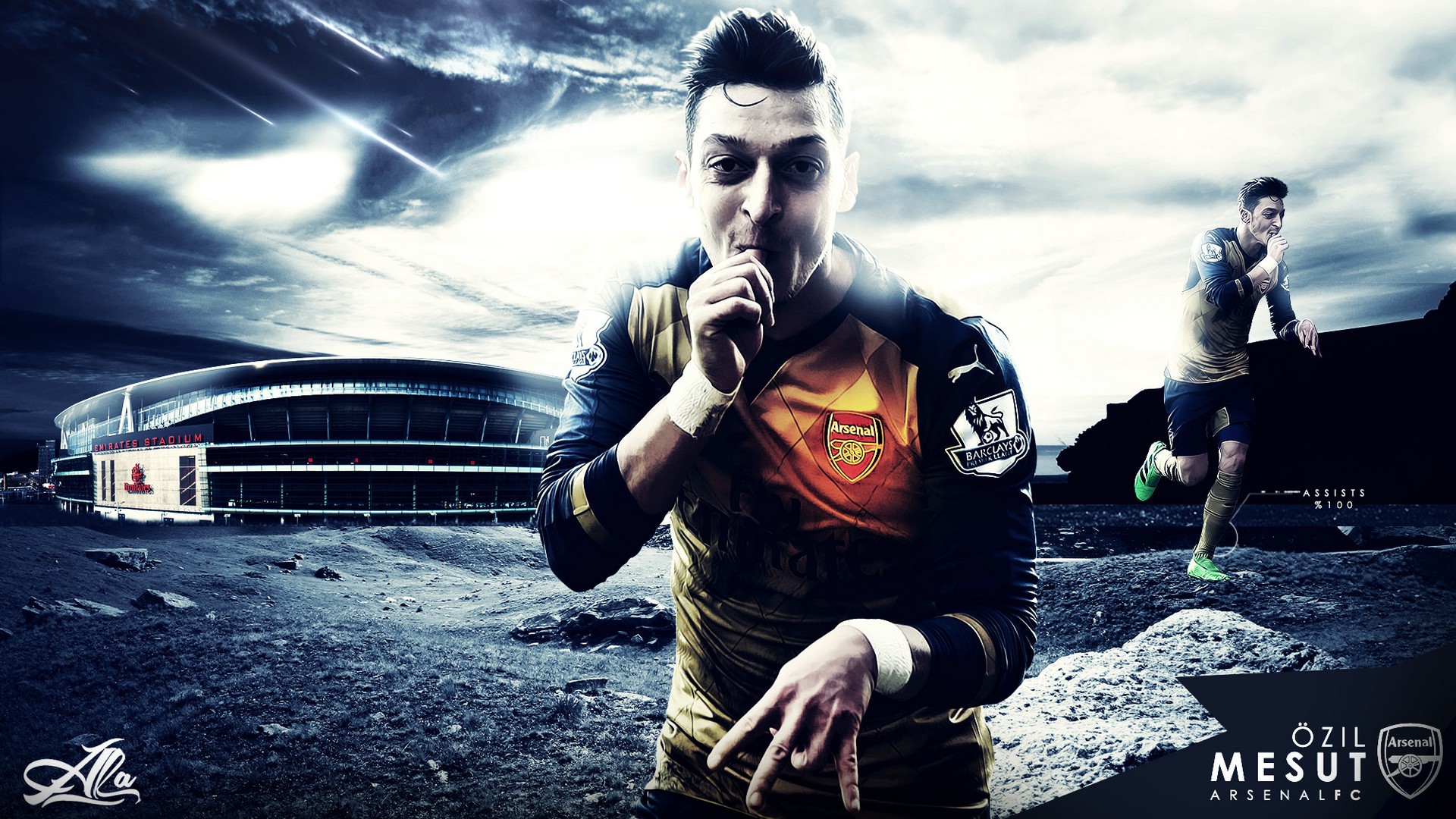 Mesut Ozil Arsenal Wallpaper Hd - Mesut Ozil Wallpaper 4k , HD Wallpaper & Backgrounds