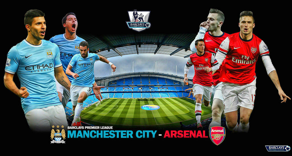 Manchester City Vs Arsenal Match Flyer - Manchester City Vs Arsenal Poster , HD Wallpaper & Backgrounds