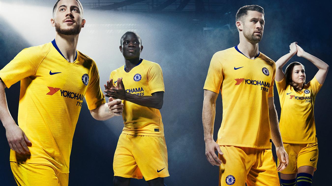 Chelsea Away - Hazard Chelsea Away Kit , HD Wallpaper & Backgrounds