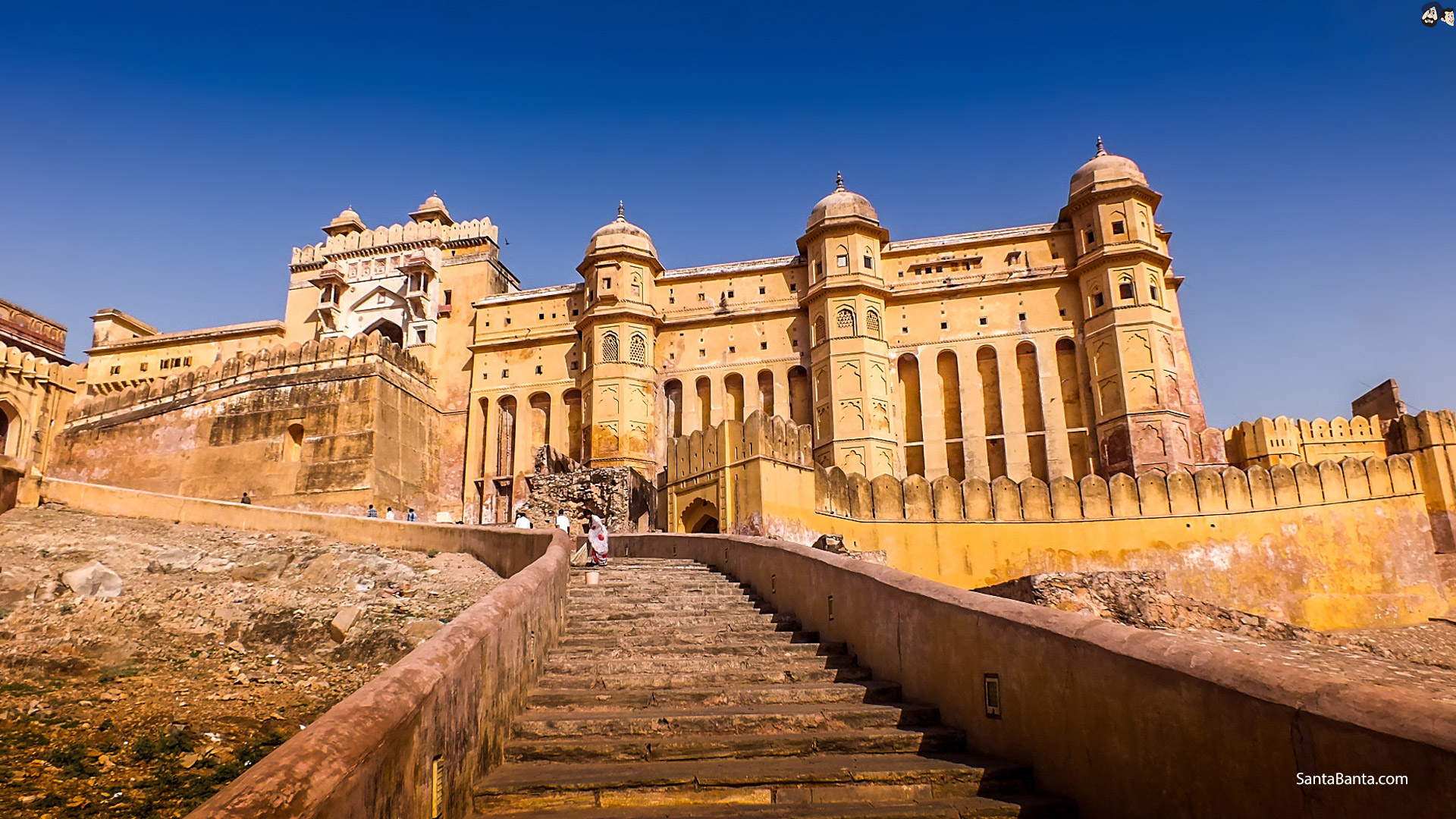 Amer Palace And Fort, Amber, Jaipur - Amer Palace And Fort , HD Wallpaper & Backgrounds