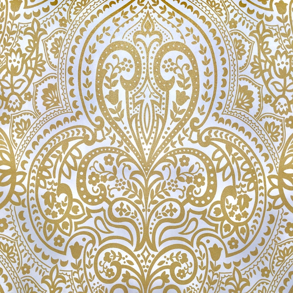Classique Damask Wallpaper Gold, White - Motif , HD Wallpaper & Backgrounds