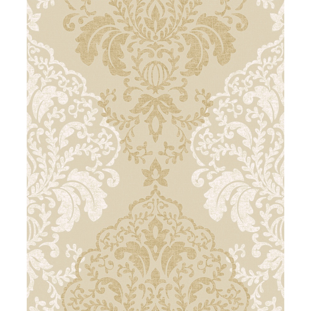 Textured Damask Wallpapers Group White And Gold Damask 1939072