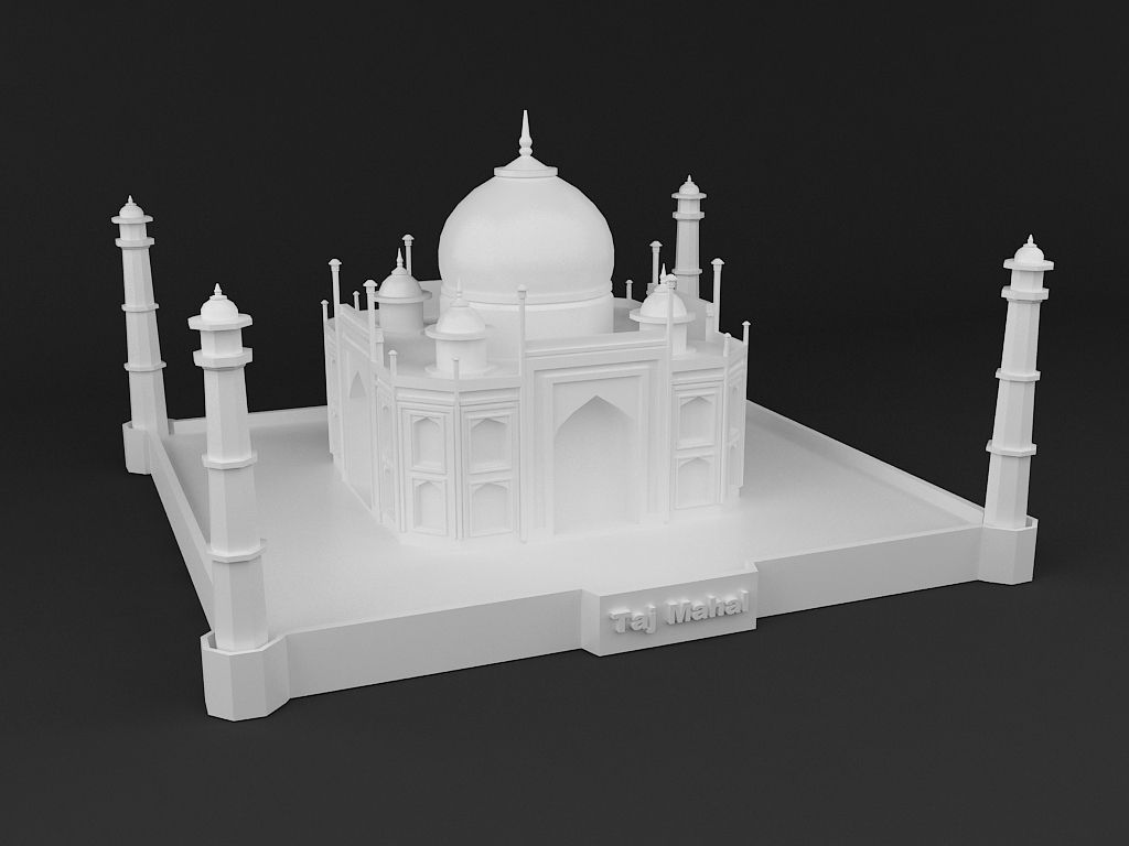 Taj Mahal 3d Print Ready Model 3d Print Model - Taj Mahal 3d Print , HD Wallpaper & Backgrounds