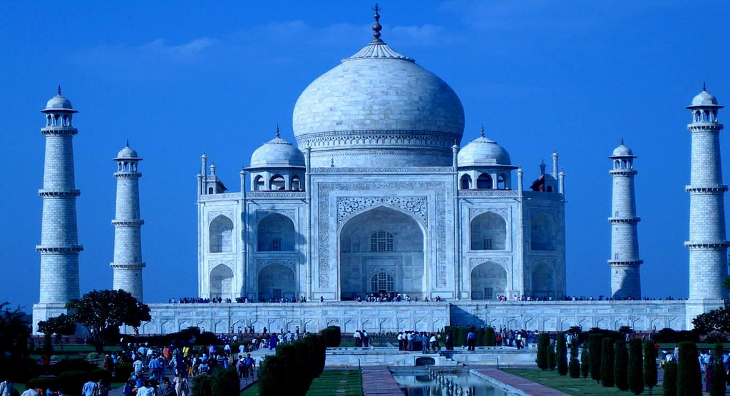 Taj Mahal On Full Moon Light, Agra - Taj Mahal , HD Wallpaper & Backgrounds