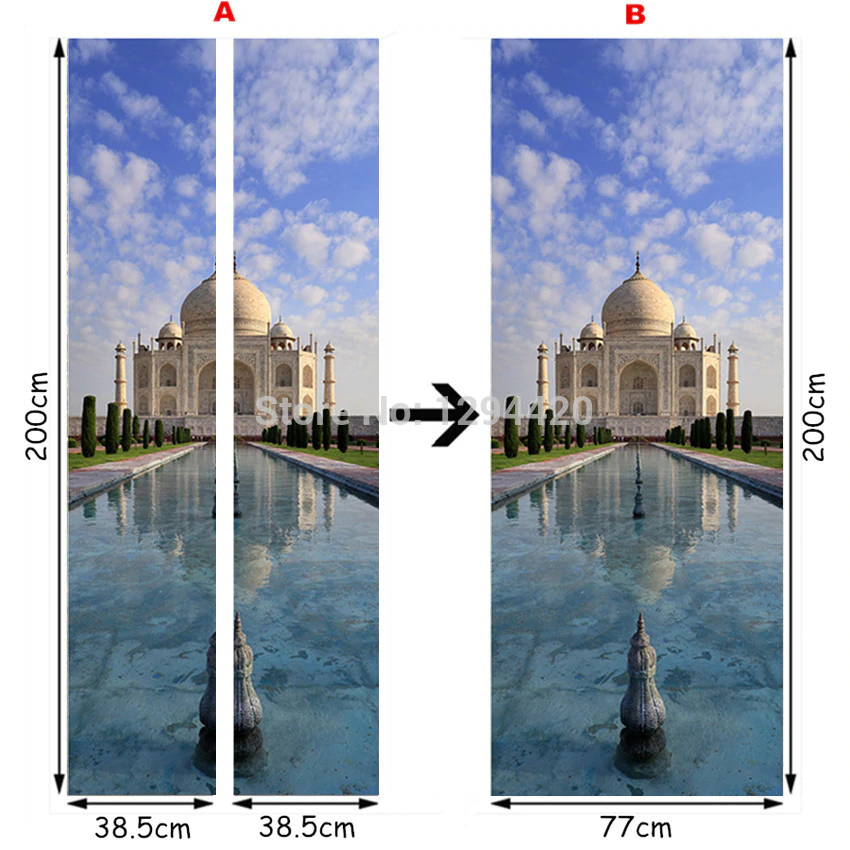 Dm03711 - Papel Tapiz Sala Taj Mahal , HD Wallpaper & Backgrounds