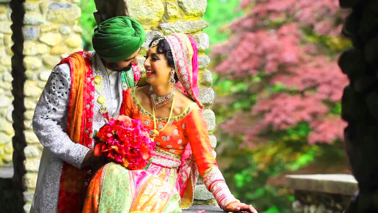 Sweet Cute Punjabi Wedding Lover Love Couple Images - Punjabi Wedding Pic Hd , HD Wallpaper & Backgrounds
