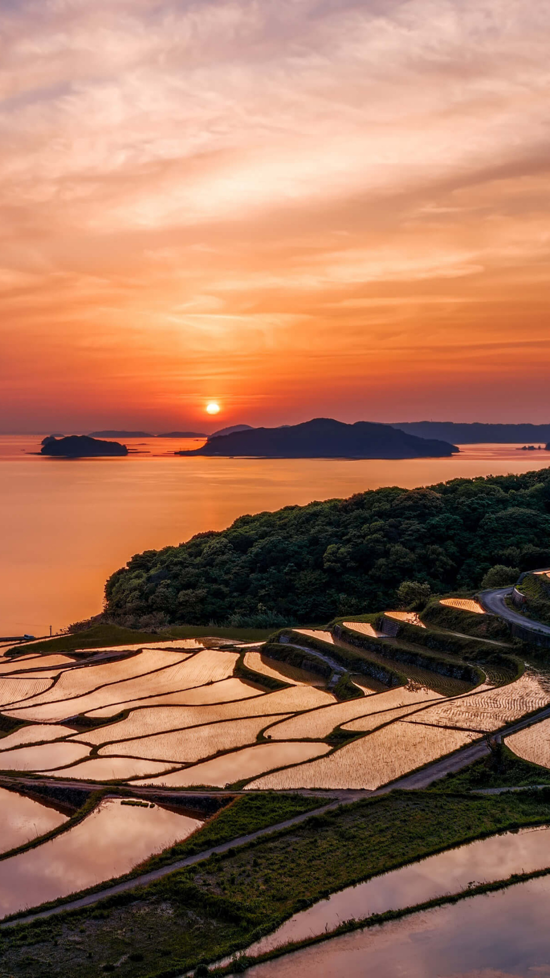 Afterglow, Sunrise, Horizon, Dawn, Sunset Wallpaper - Japan , HD Wallpaper & Backgrounds