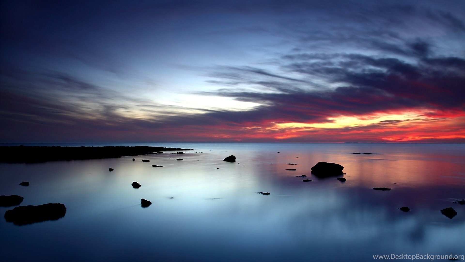 Ocean Sunset Wallpapers Hd Desktop Background - Beautiful Ocean Sunset , HD Wallpaper & Backgrounds