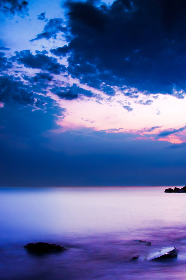 Iphone Purple Sunset Wallpaper Hd Rehare