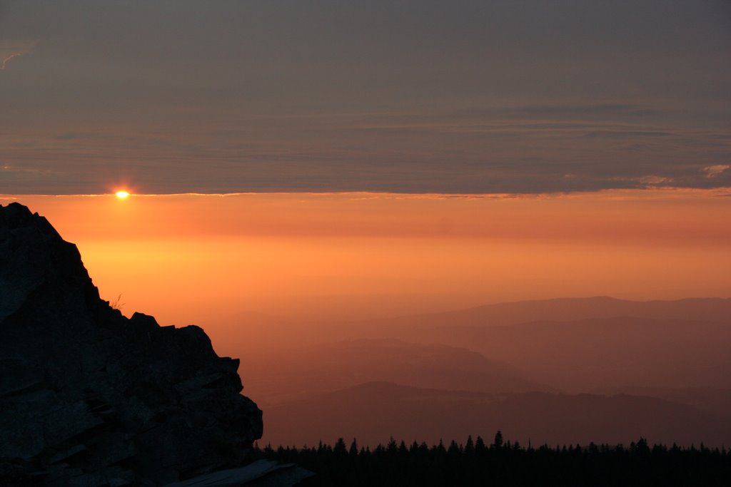 Larch Mountain Sunset Hd Wallpaper - Sunset , HD Wallpaper & Backgrounds
