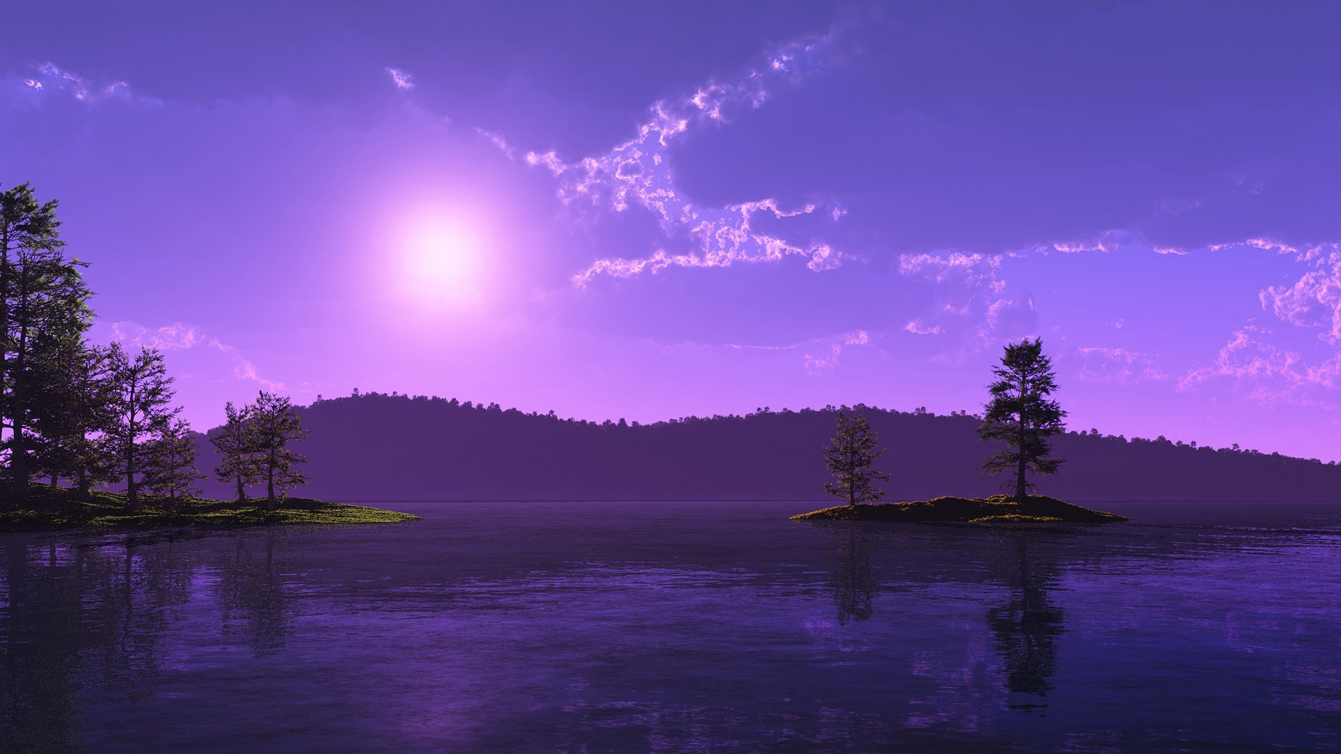 Purple Sunset Hd Wallpaper - Purple Sunset , HD Wallpaper & Backgrounds