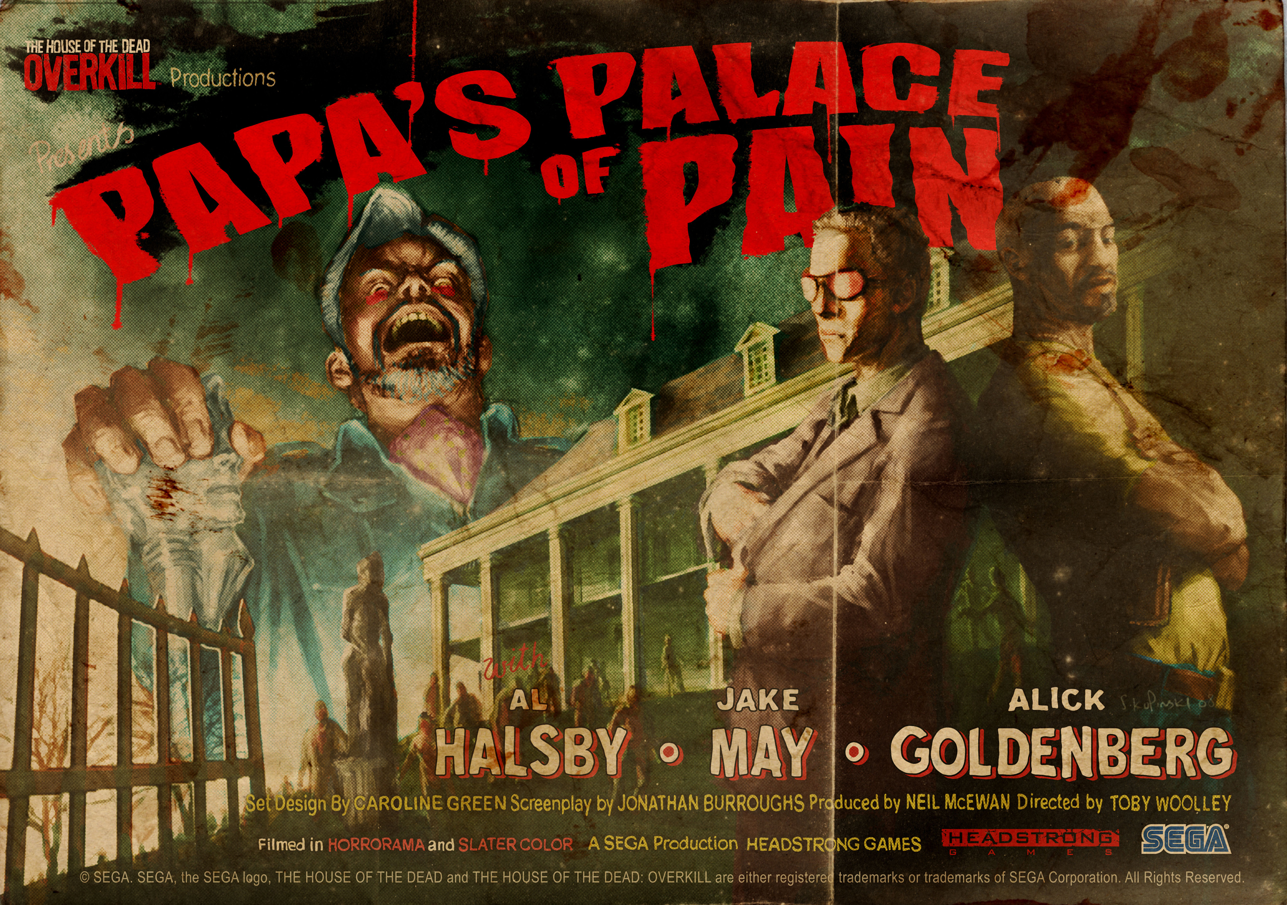 Download Wallpaper Drop Dead - House Of The Dead Overkill Papa Caesar , HD Wallpaper & Backgrounds