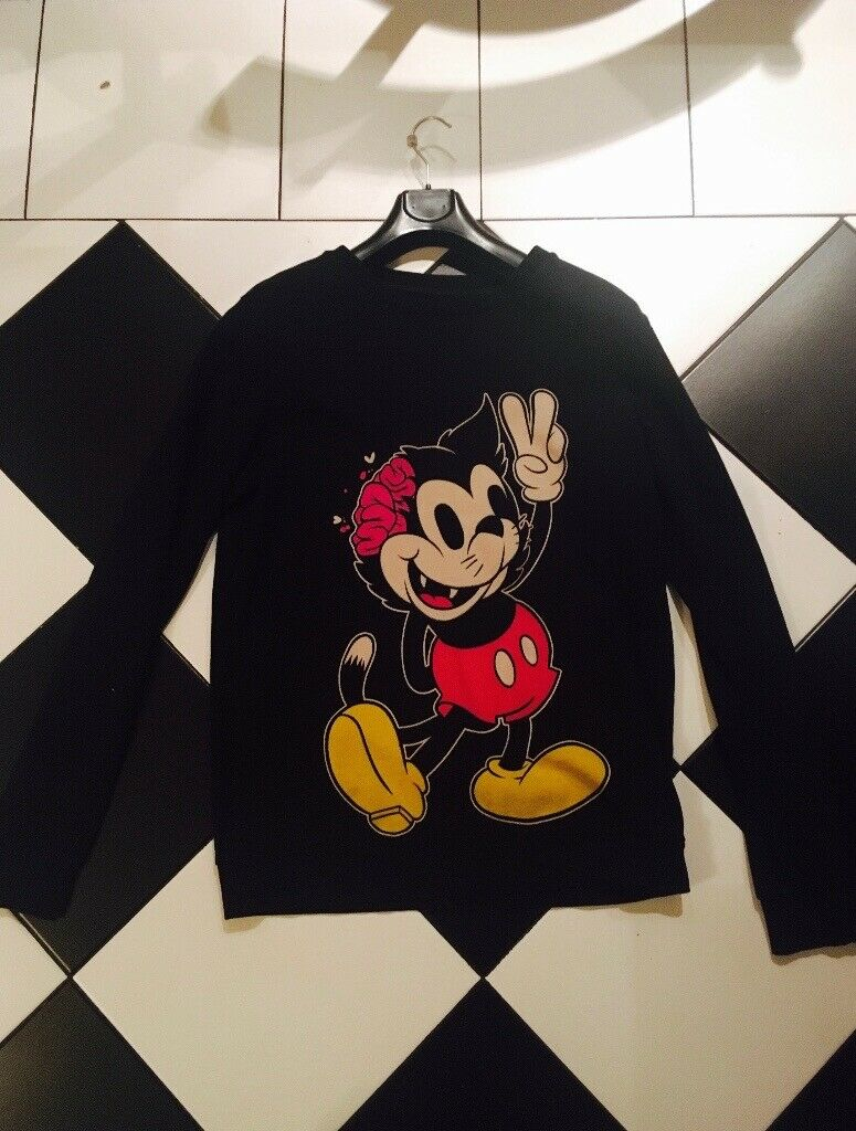 drop dead mickey mouse sweater