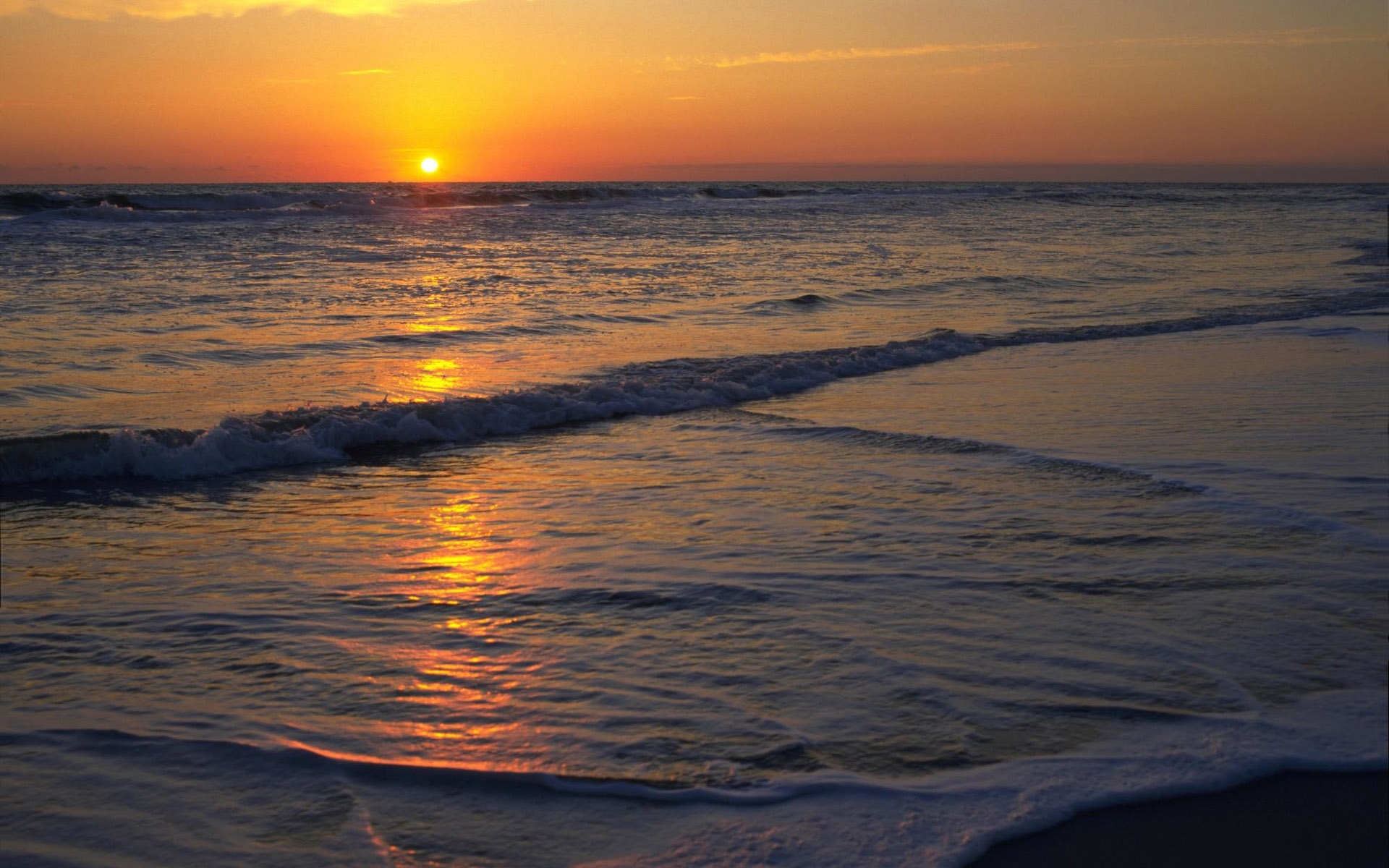 Wonderful Ocean Sunset Wallpapers And Stock Photos - Ocean Sunset , HD Wallpaper & Backgrounds