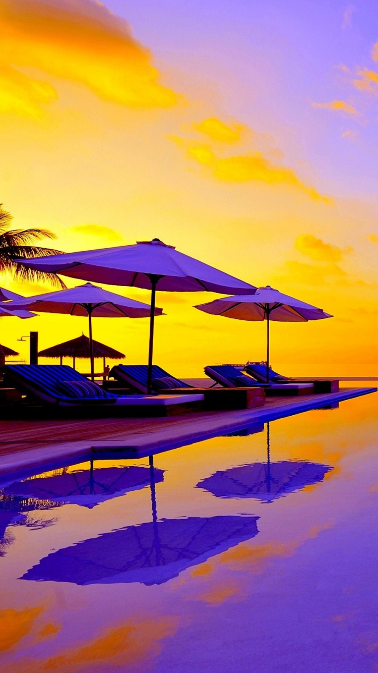 Sunrise, Reflection, Handheld Devices, Ocean, Sunset - High Resolution Summer Desktop Backgrounds , HD Wallpaper & Backgrounds