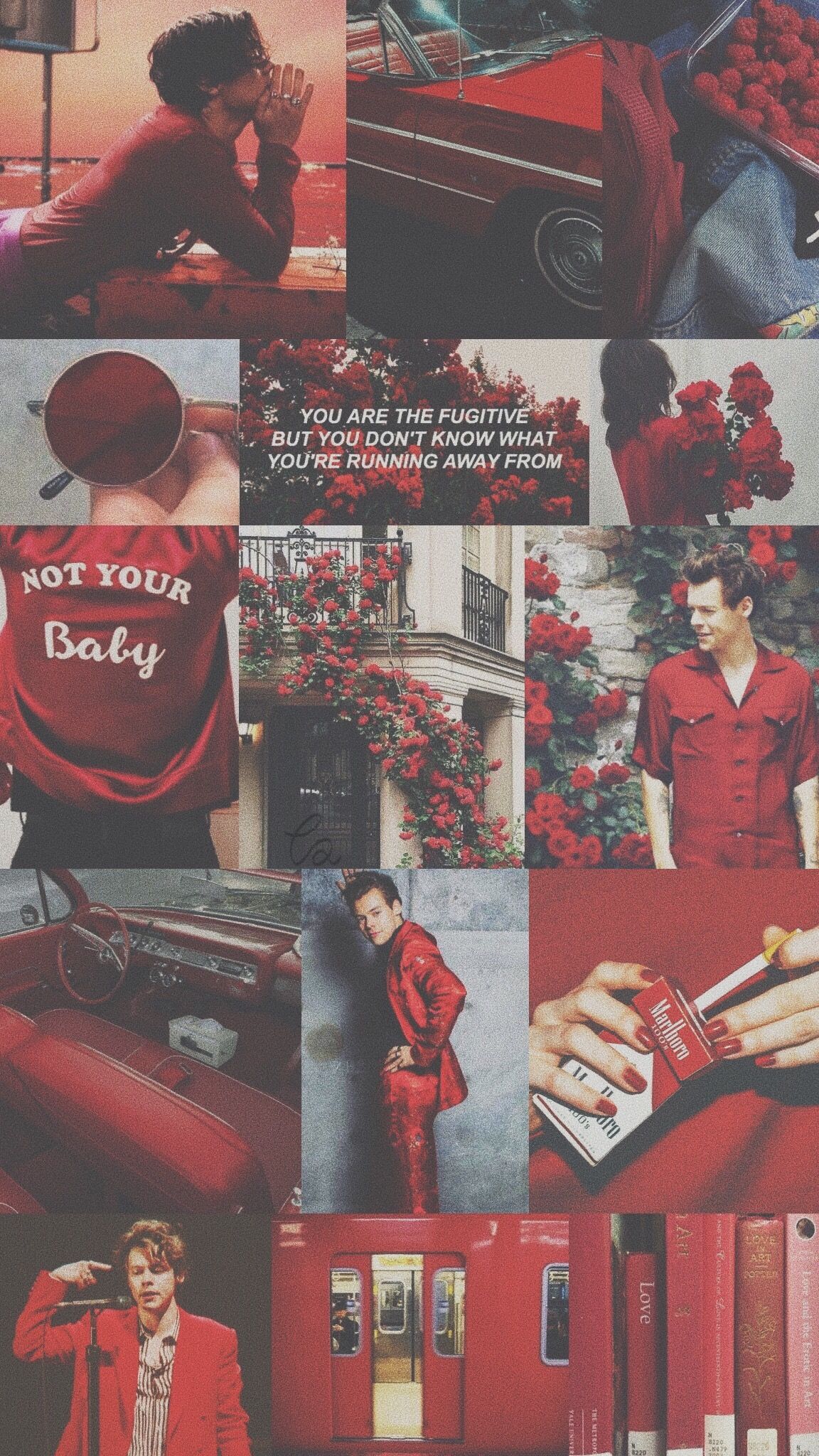 Harry Styles // Red Aesthetic Wallpaper - Aesthetic Wallpaper Harry Styles , HD Wallpaper & Backgrounds