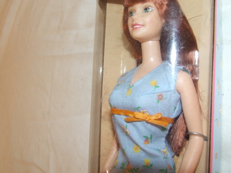 pretty flowers barbie doll