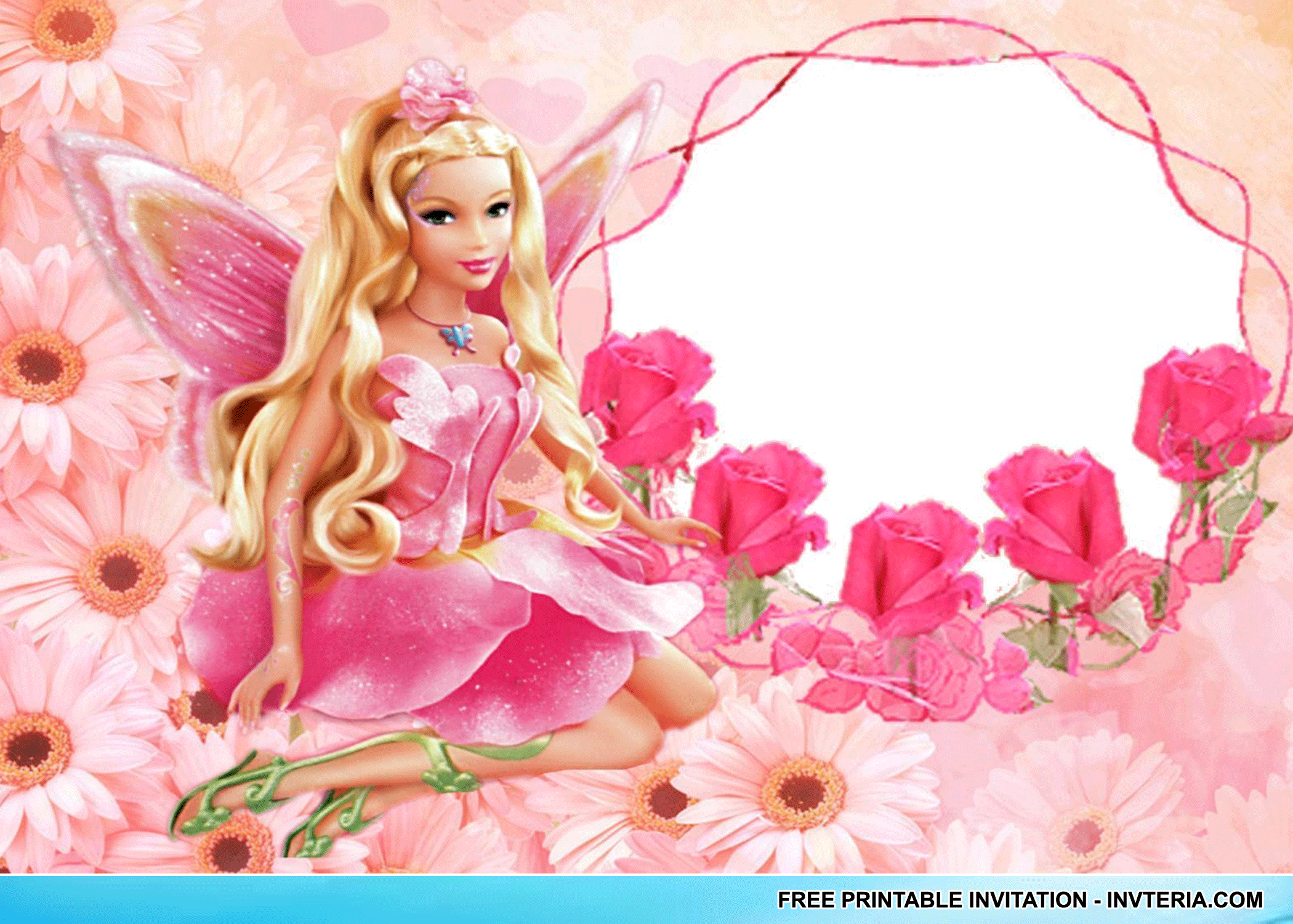 Pin By Venessa Jones On Invitation Birthday Barbie - Barbie Background For Birthday Tarpaulin , HD Wallpaper & Backgrounds