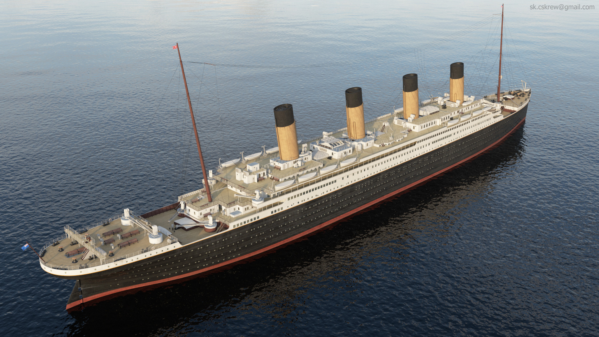 Render - Rms Titanic , HD Wallpaper & Backgrounds
