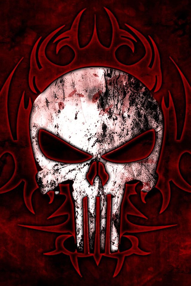 Scull Scary Wallpaper, Deadpool Wallpaper, Tribal Wallpaper, - Punisher Wallpaper Phone Hd , HD Wallpaper & Backgrounds