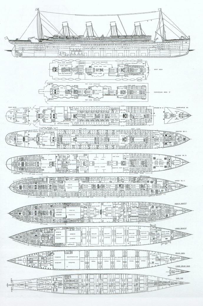 See Titanic Deck Plans - Rms Titanic Deck Plans (#1947776) - HD ...