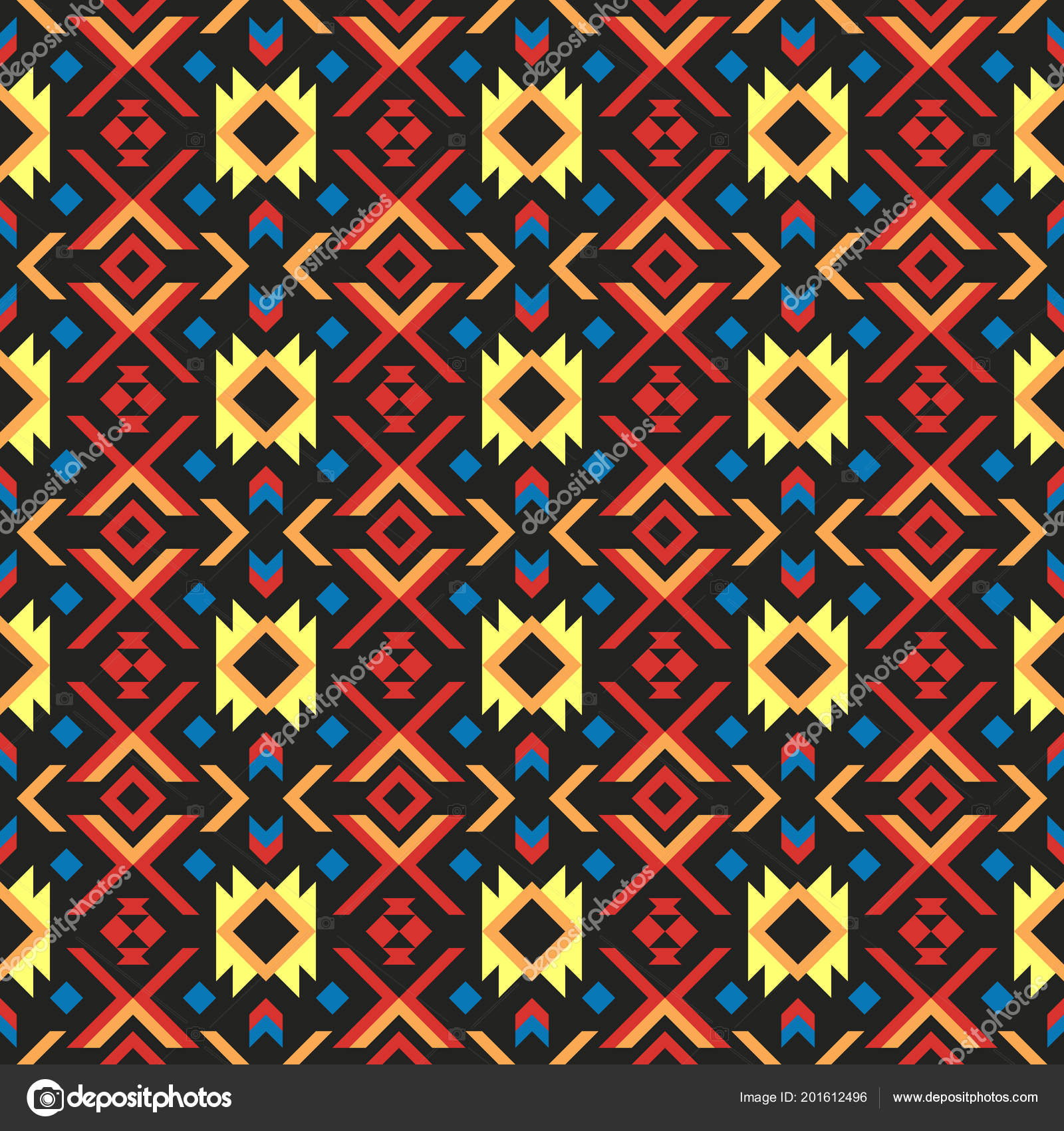 Abstract Ethnic Geometric Pattern Design Background - Motif , HD Wallpaper & Backgrounds