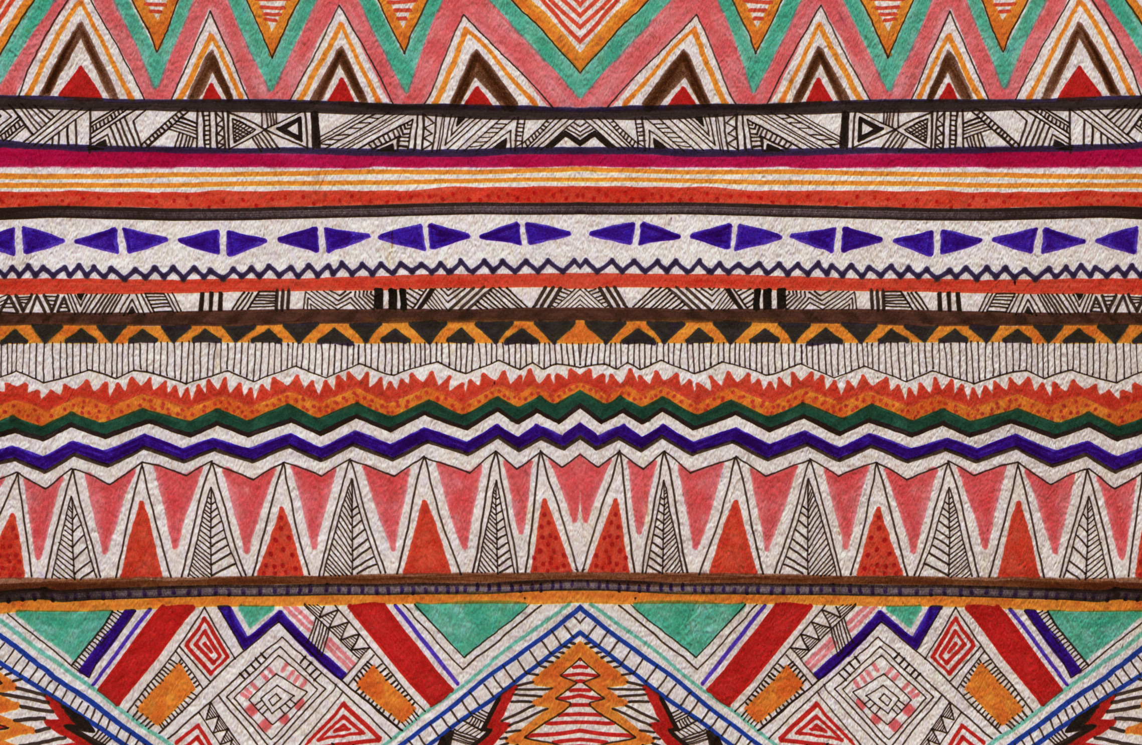 African Tribal Patterns Backgrounds Vibrant Pattern - Tribal Pattern Background , HD Wallpaper & Backgrounds