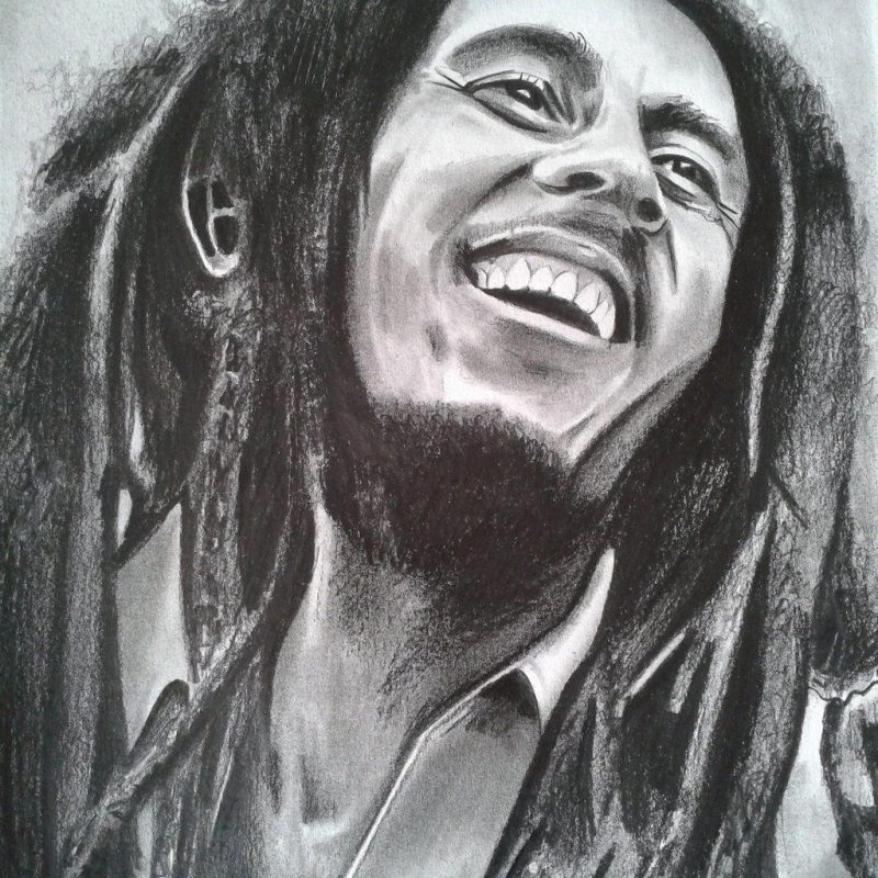 Easy Bob Marley Drawing , HD Wallpaper & Backgrounds