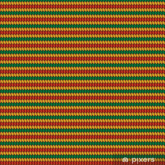 Background Seamless Pattern In Rasta Colors Vinyl Custom-made - Colorfulness , HD Wallpaper & Backgrounds