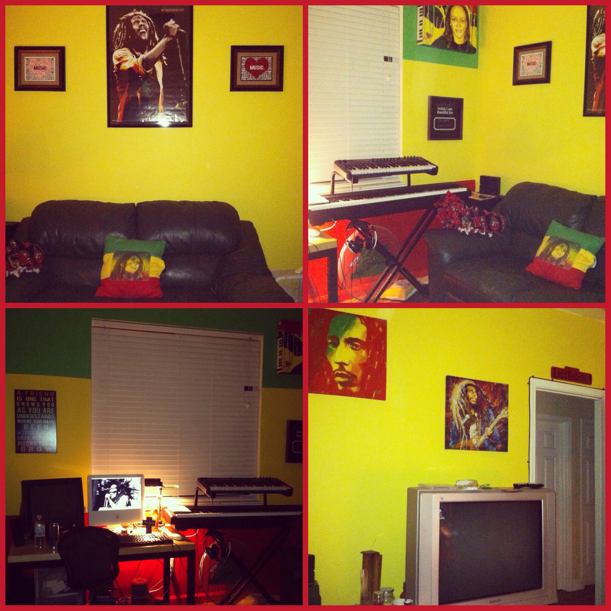 My Rasta/bob Marley Themed Room - Bob Marley Room Design , HD Wallpaper & Backgrounds