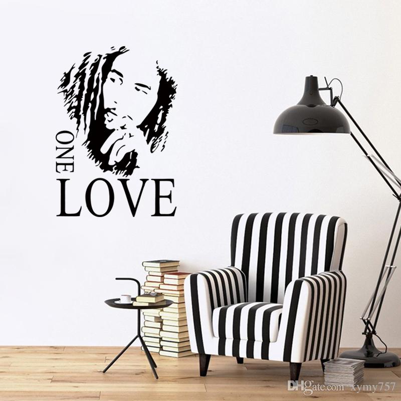 Cool Graphics New Design Bob Marley One Love Mural - Bob Marley Hitam Putih , HD Wallpaper & Backgrounds