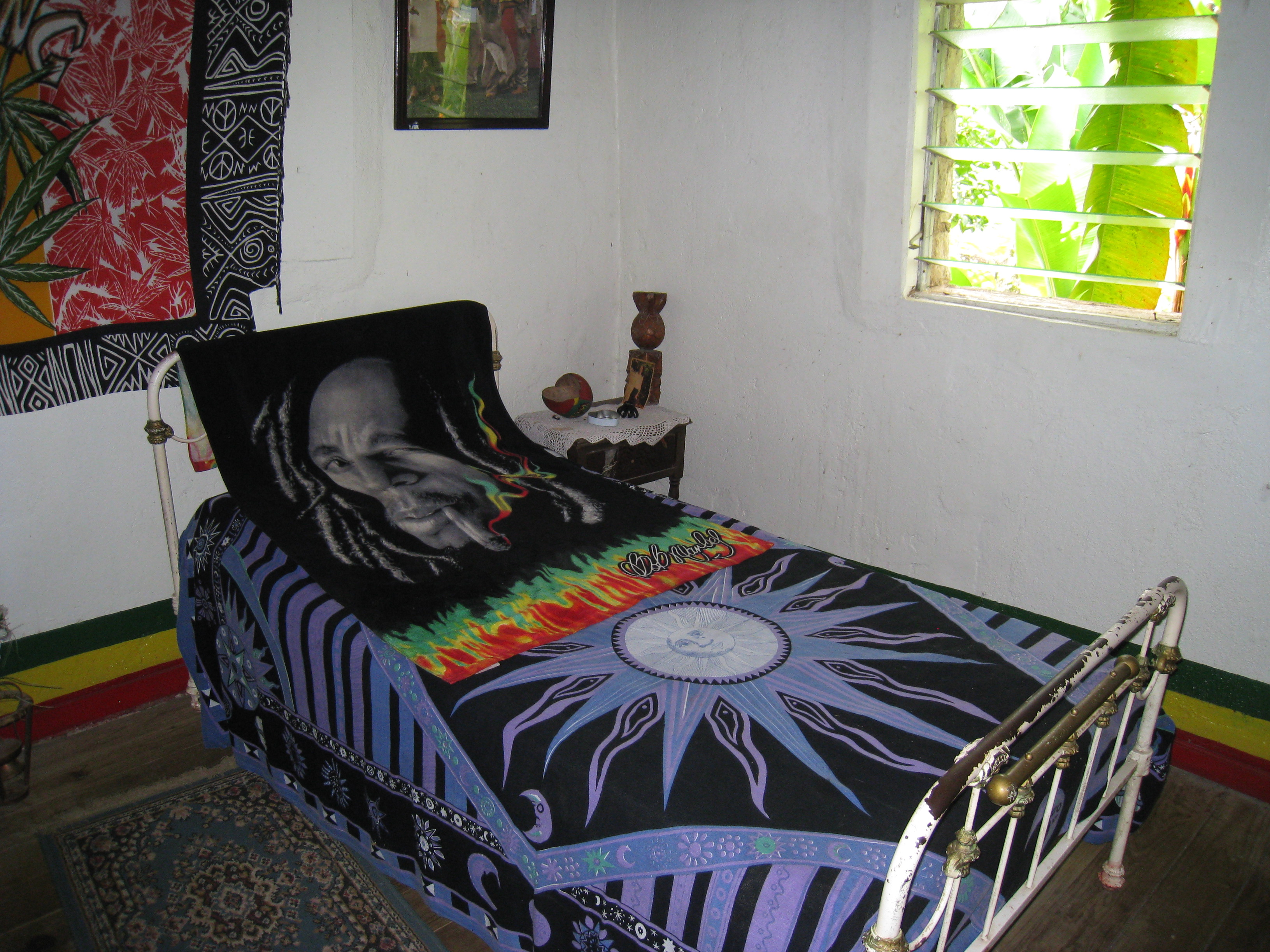 Rasta Duvet Cover Rastafarian Galleries Design Boys - Bob Marley's Bedroom , HD Wallpaper & Backgrounds