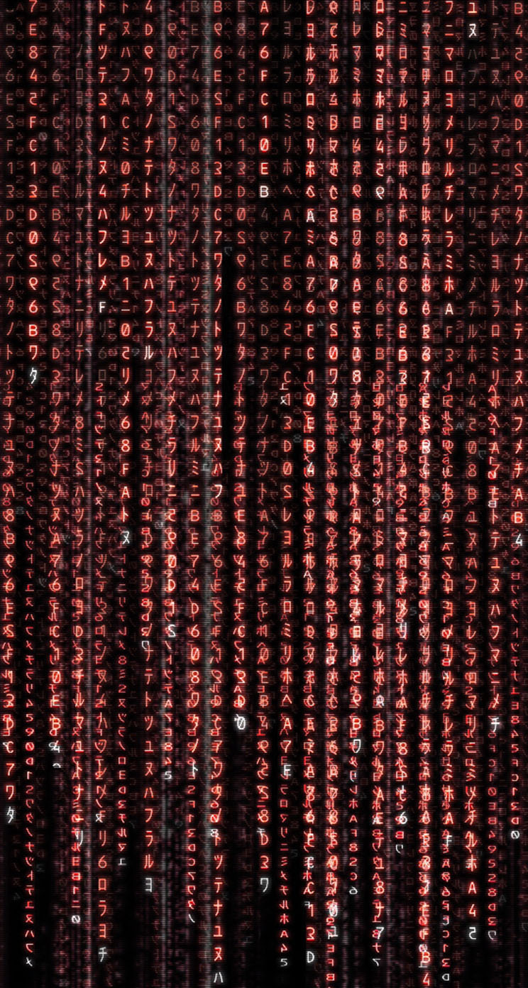 The Red Matrix - Iphone Xs Max Matrix , HD Wallpaper & Backgrounds