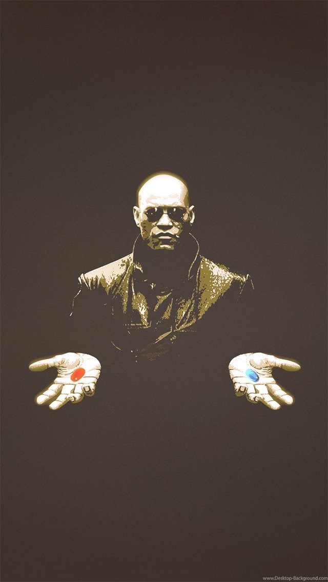Matrix Morpheus Choose Pill Iphone 5 Wallpapers / Ipod - Morpheus And Pills , HD Wallpaper & Backgrounds