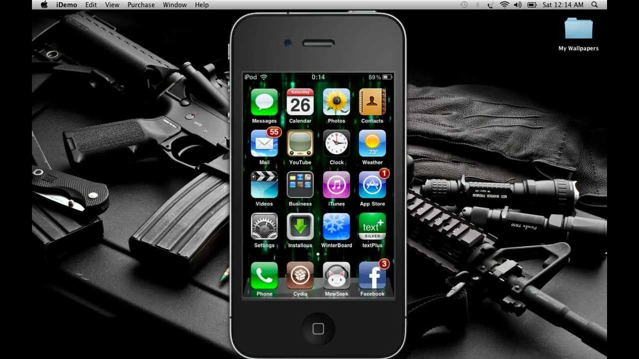 How To Get A Animated Matrix Wallpaper For Ipod Touch/iphone/ipad - Gun Wallpaper For Pc , HD Wallpaper & Backgrounds