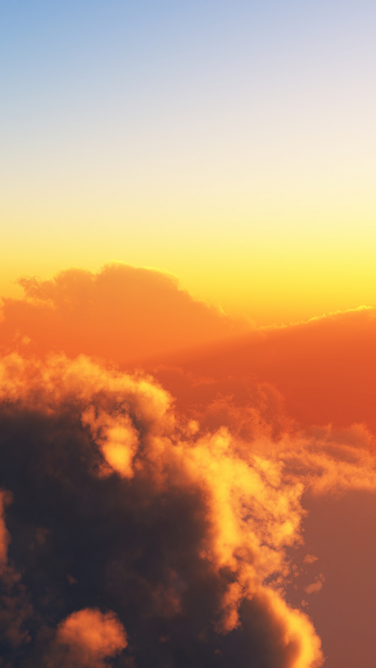 Sun, Sky, Sunrise, Morning, Daytime Wallpaper For Iphone - Mountains With Clouds And Sun , HD Wallpaper & Backgrounds