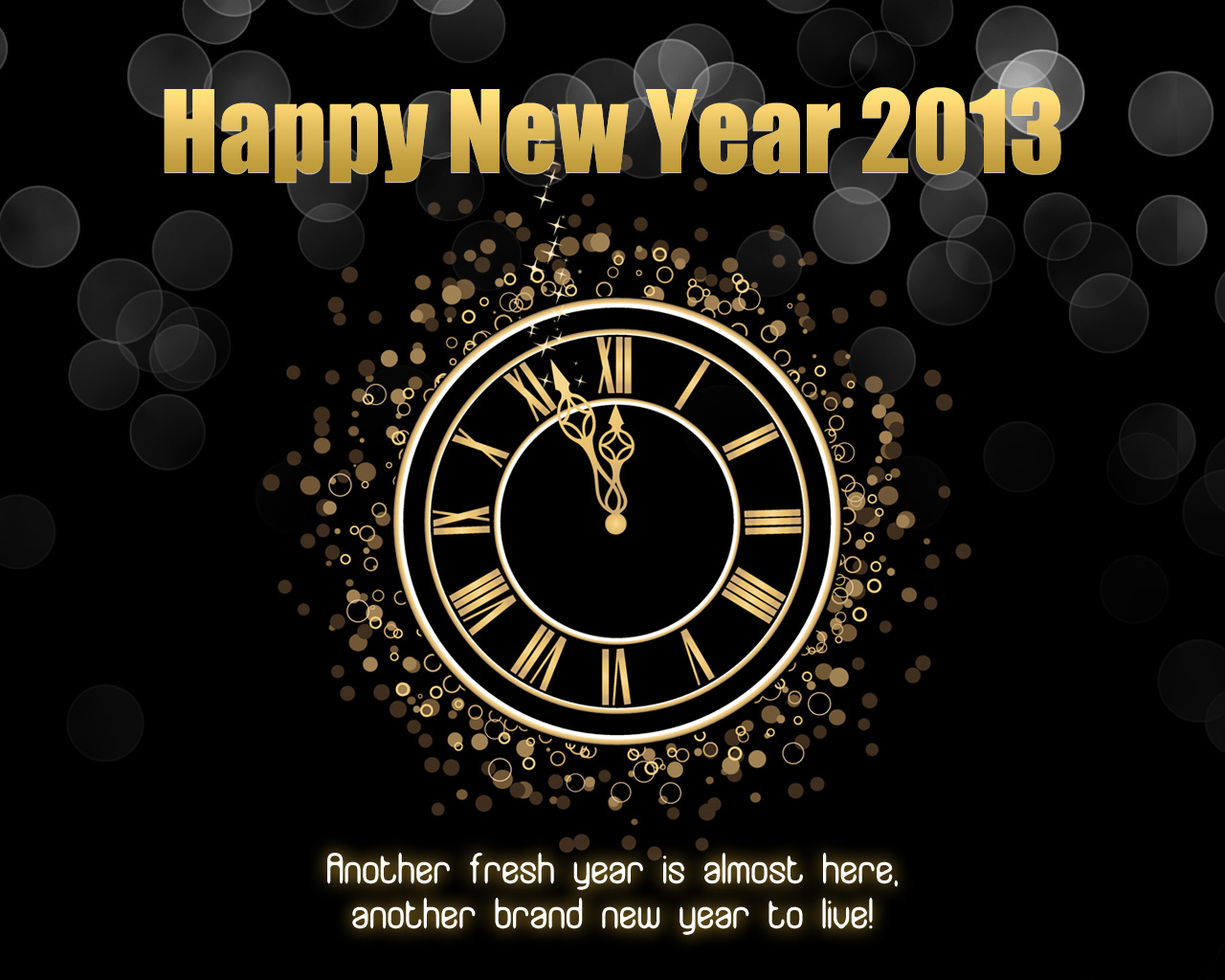 Download 2013 New Year Clock Wallpaper - Happy New Year 2019 Inspirational , HD Wallpaper & Backgrounds