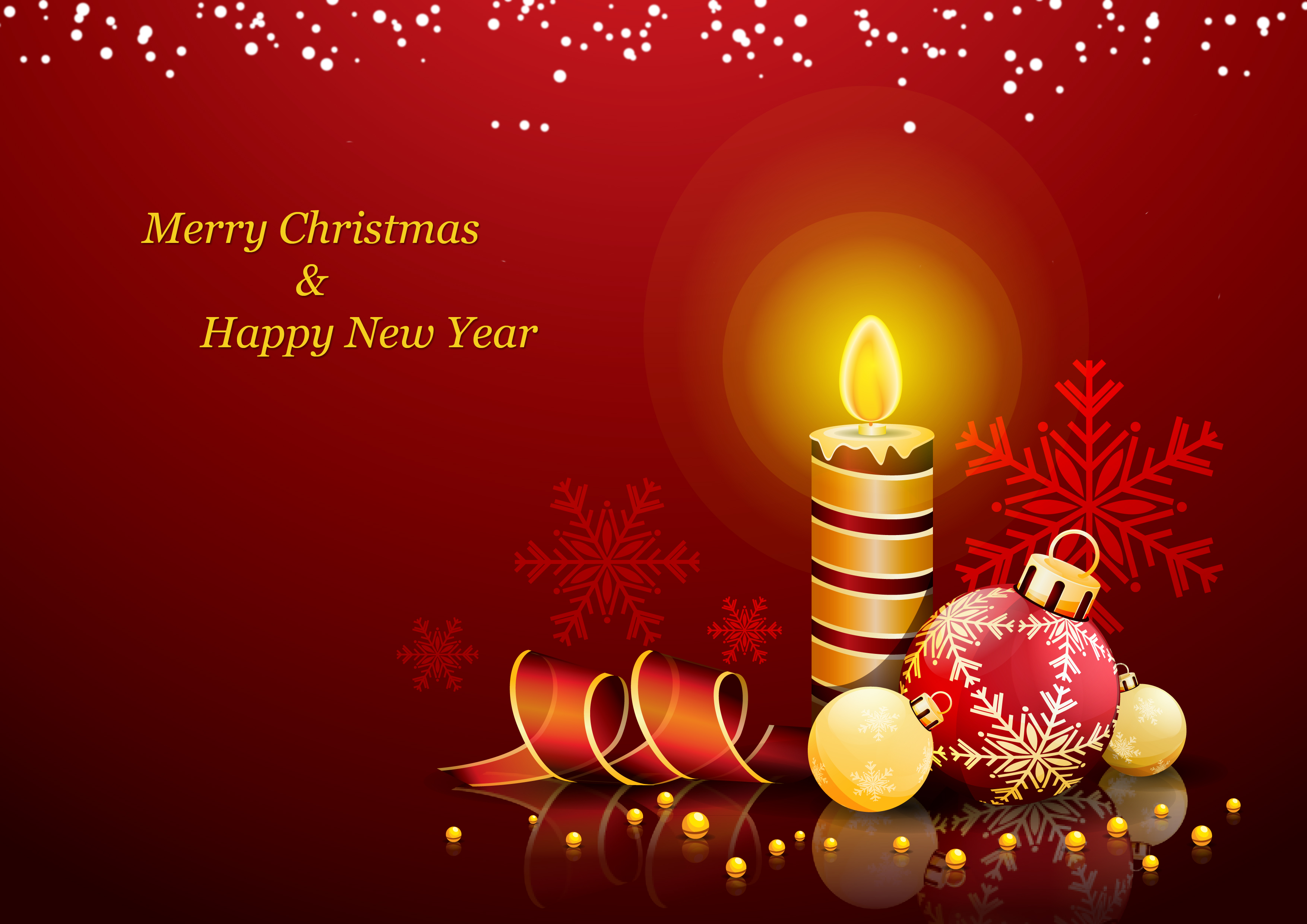 Merry Christmas And A Happy New Year , HD Wallpaper & Backgrounds