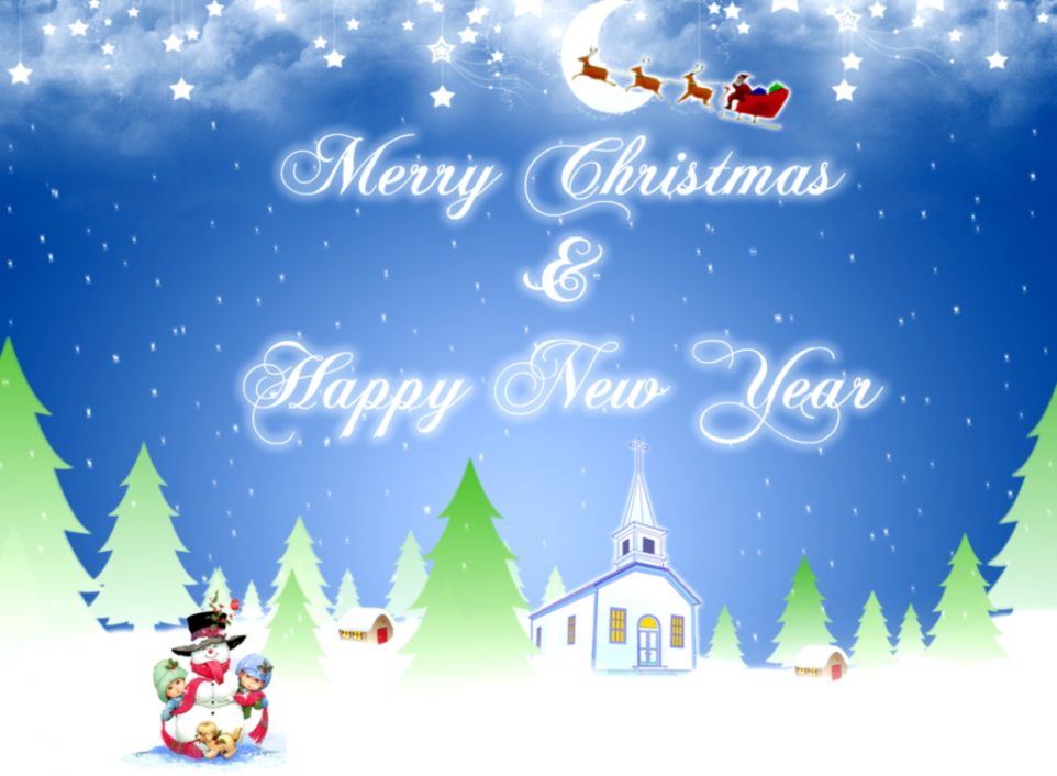 Merry Christmas And Happy New Year Wallpapers Hd 11 - Merry Christmas & Happy New Year 2017 , HD Wallpaper & Backgrounds