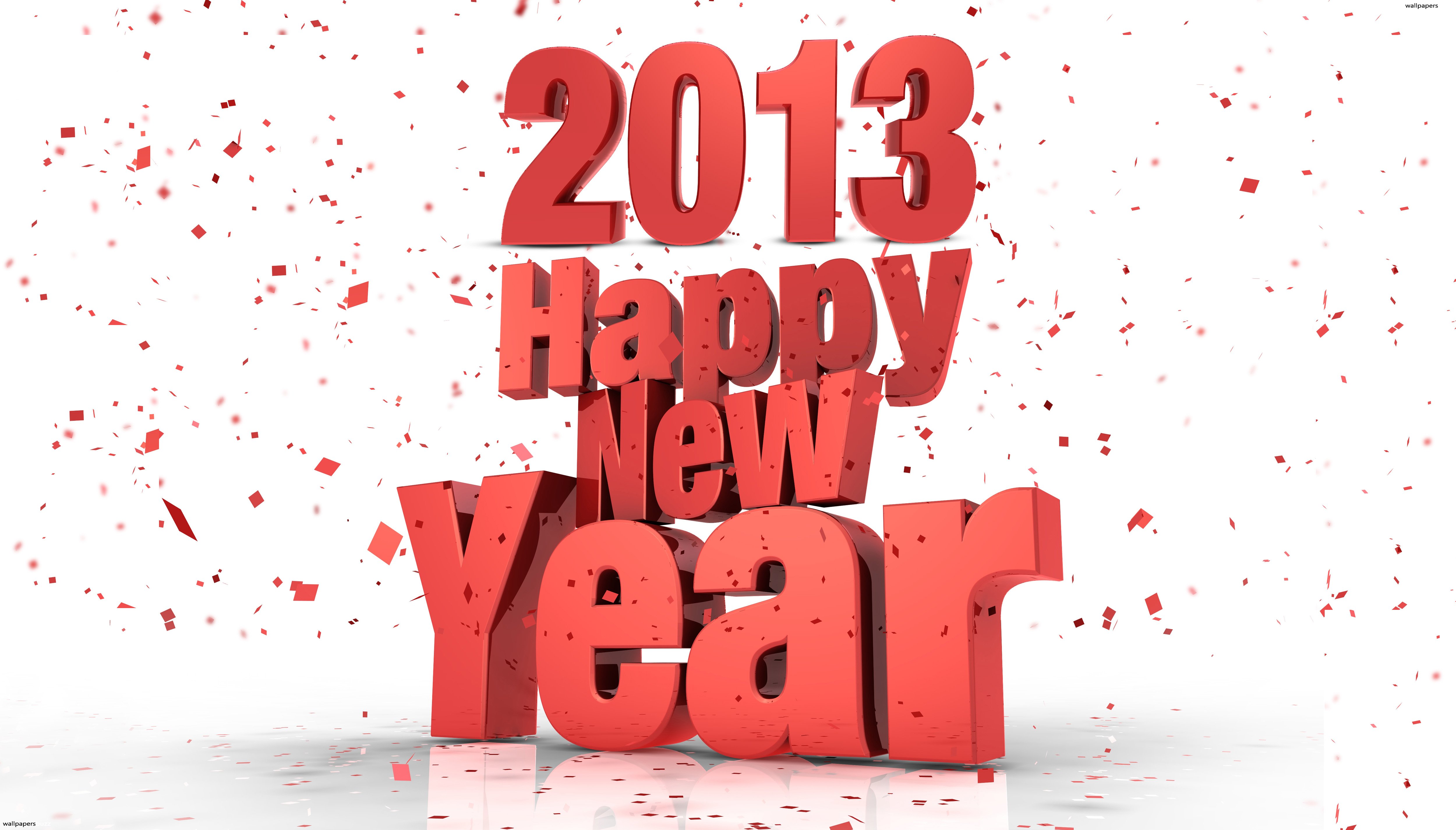 2013 Happy New Year - Happy New Year 2013 , HD Wallpaper & Backgrounds