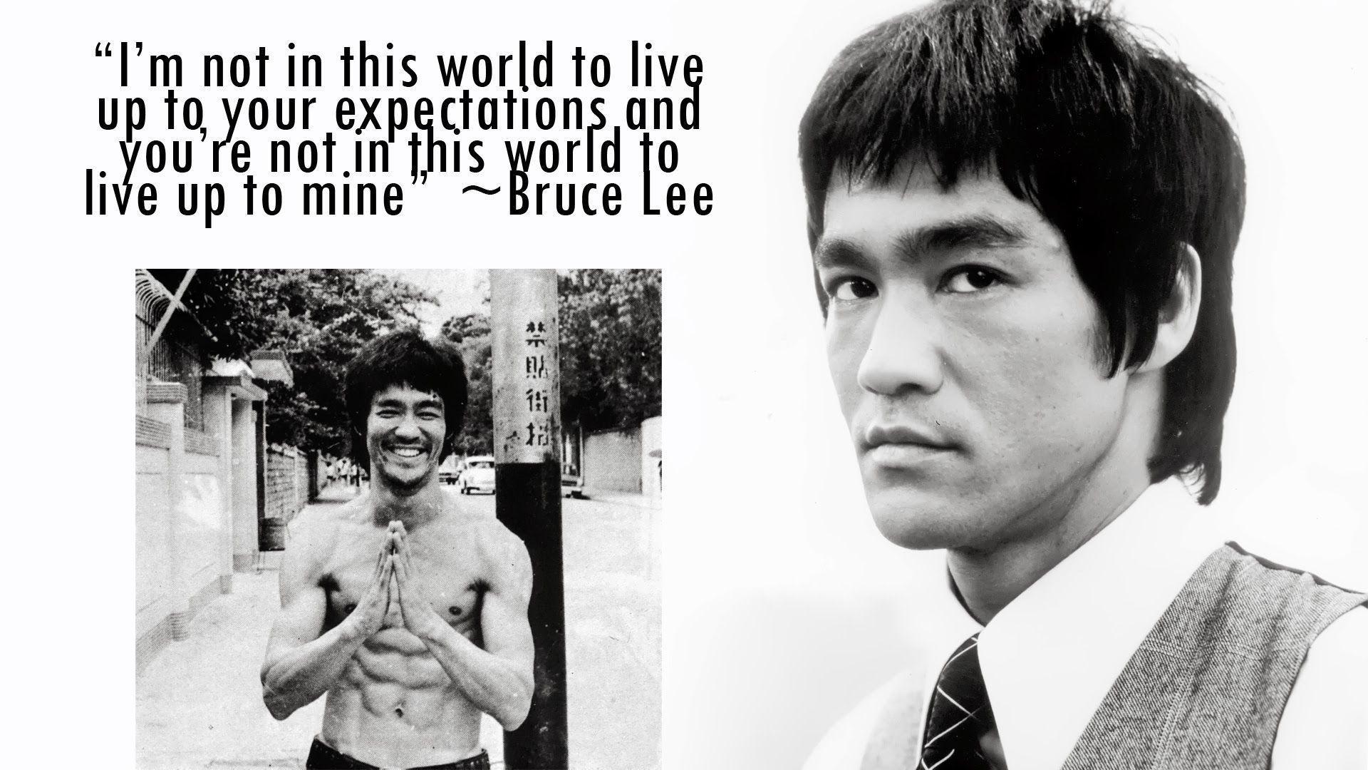 Brucelee Wallpaper 1600×900 - Im Not In This World To Live Up To Your Expectations , HD Wallpaper & Backgrounds