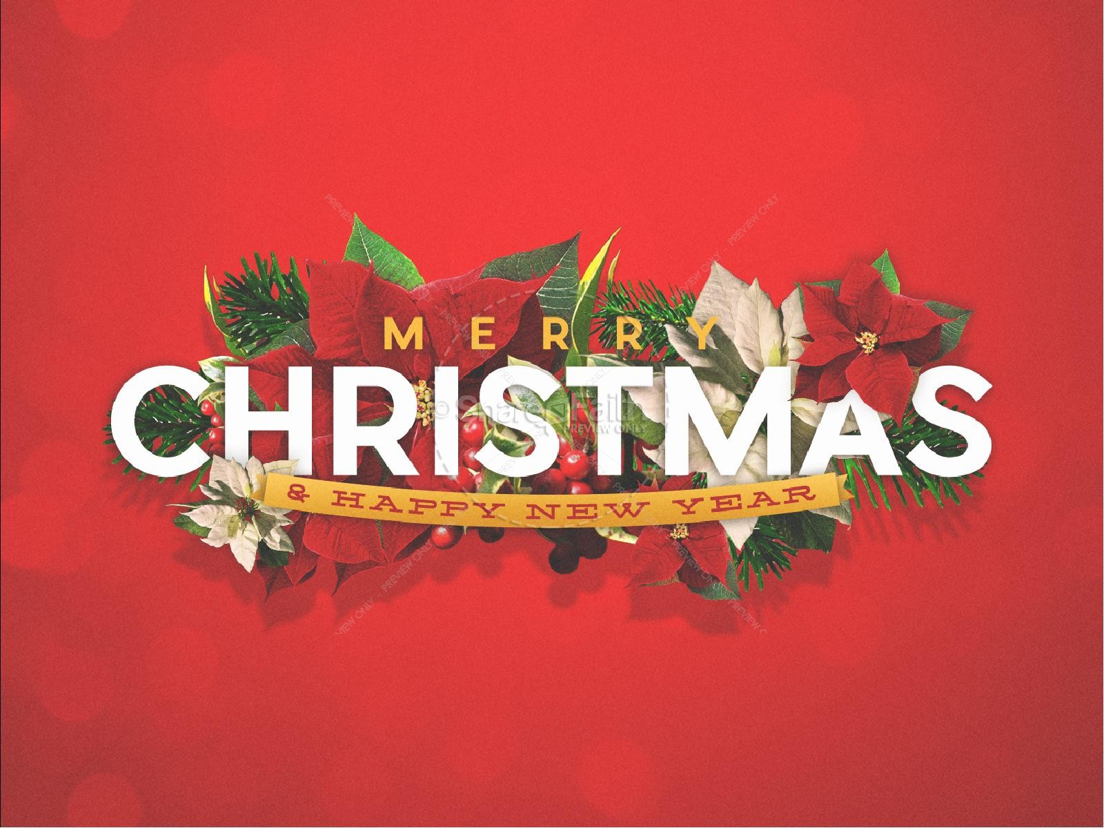 Merry Christmas Happy New Year Christian Powerpoint - Background Merry Christmas And Happy New Year , HD Wallpaper & Backgrounds